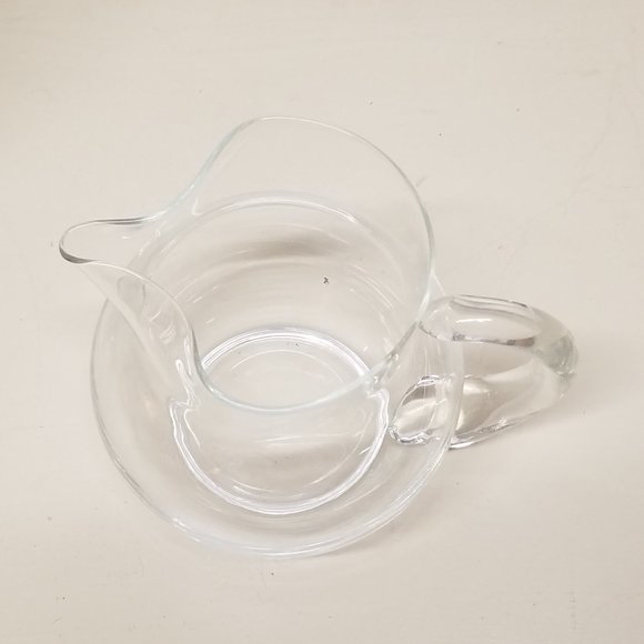 Small Clear Glass Blown Pitcher - Picture 2 of 5